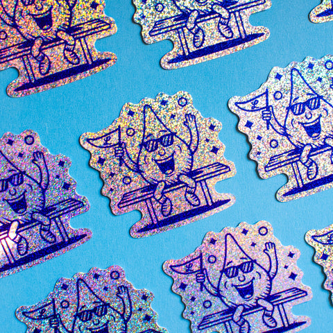Bloop Glitter Sticker