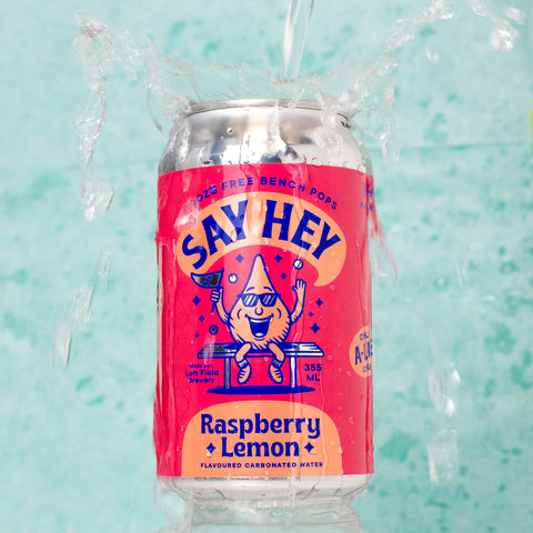 Say Hey Sparkling Water : Raspberry Lemon - 6 Pack