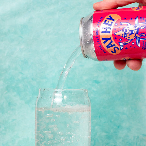 Say Hey Sparkling Water : Raspberry Lemon - 6 Pack