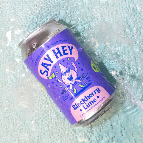 Say Hey Sparkling Water : Blackberry Lime